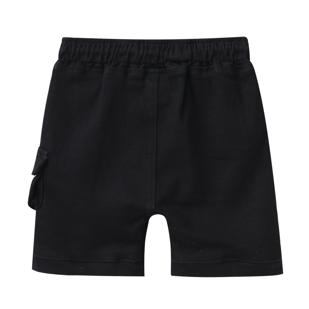 Jax Detailed Denim Short - Black