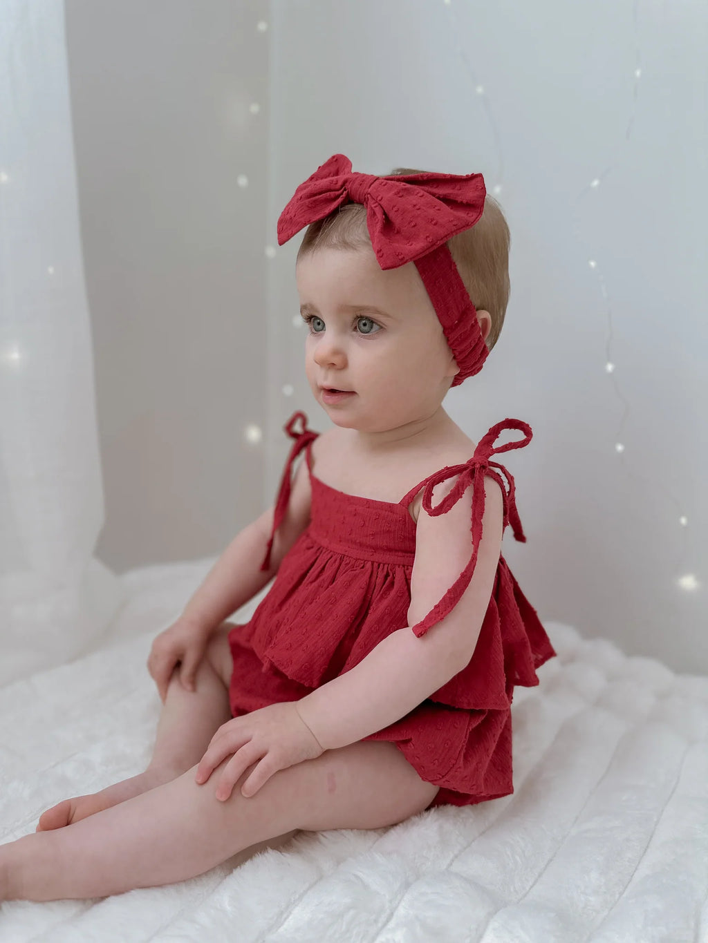 Scarlett Dobby Tie Romper
