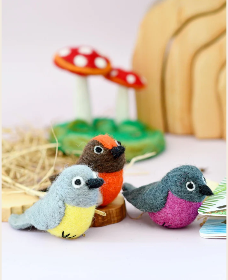 Felt Australian Robins - Set of 3