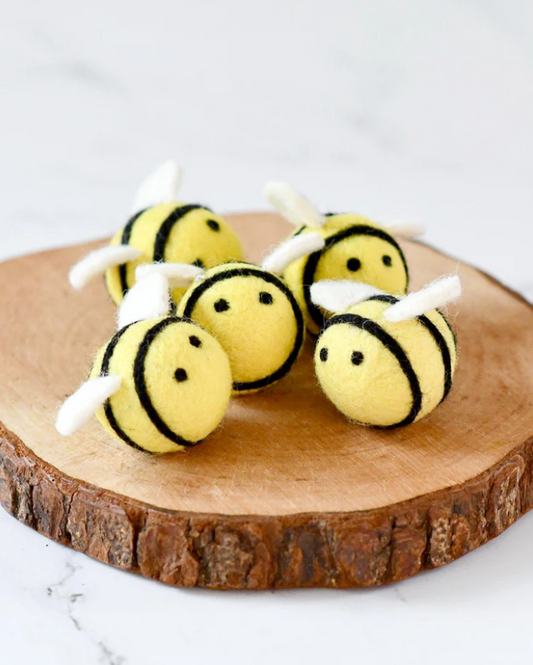 Felt Bees - Set of 5