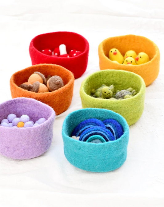 Felt Colourful Bowls Big - Assorted