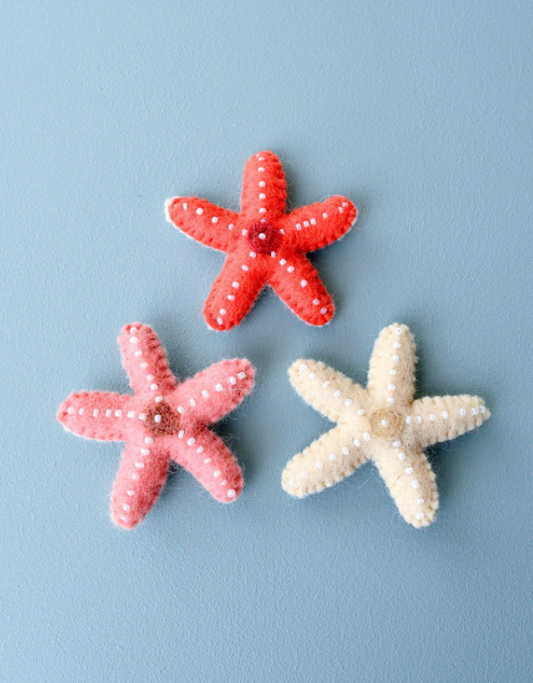 Felt Starfish - Set of 3