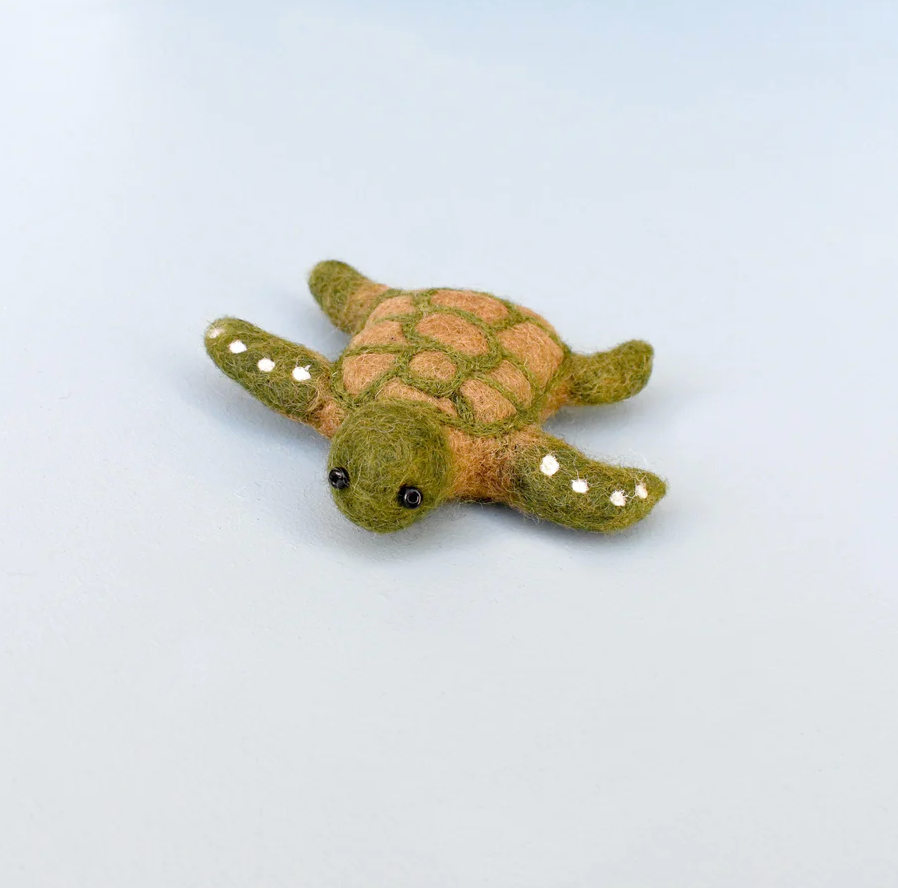 Felt Green Sea Turtle