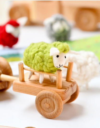 Felt Green Sheep