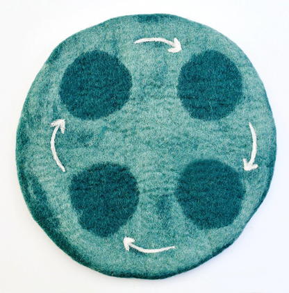 Felt Life Cycle Tray Play Mat - Water