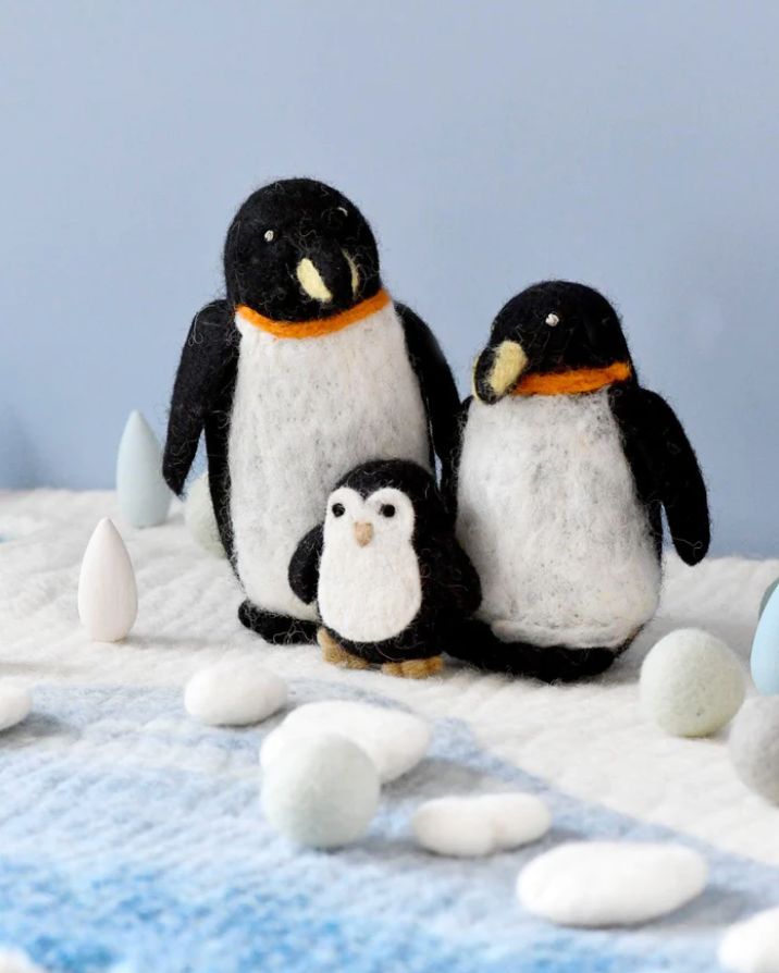 Felt Penguin Family - Set of 3