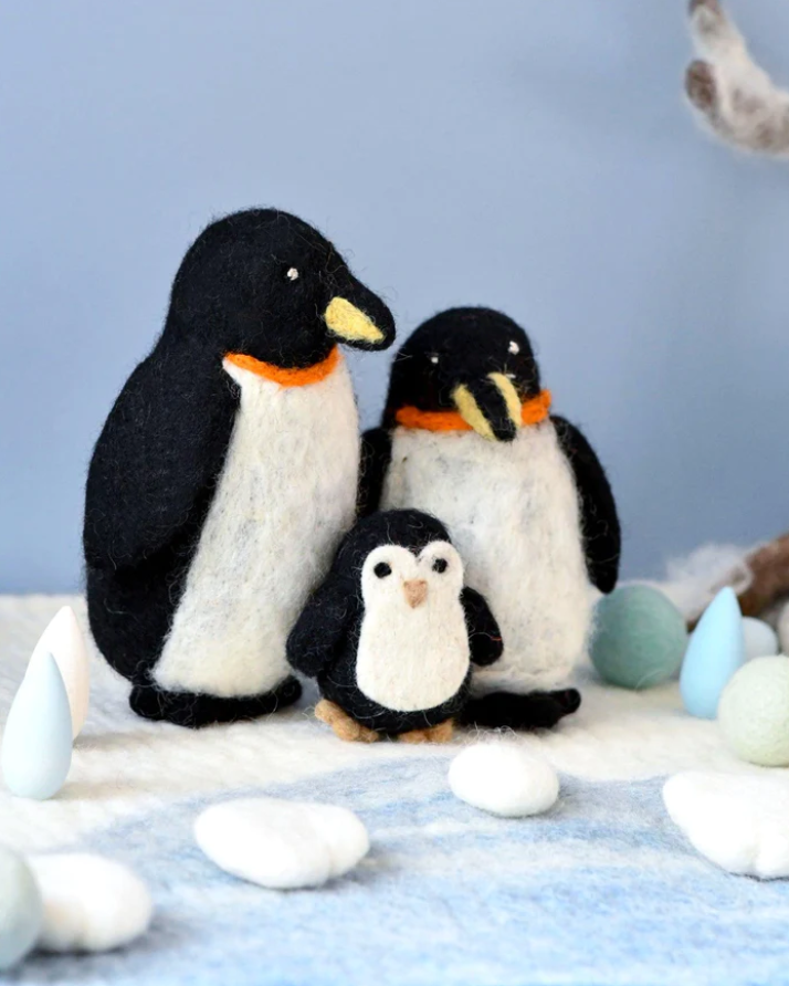 Felt Penguin Family - Set of 3