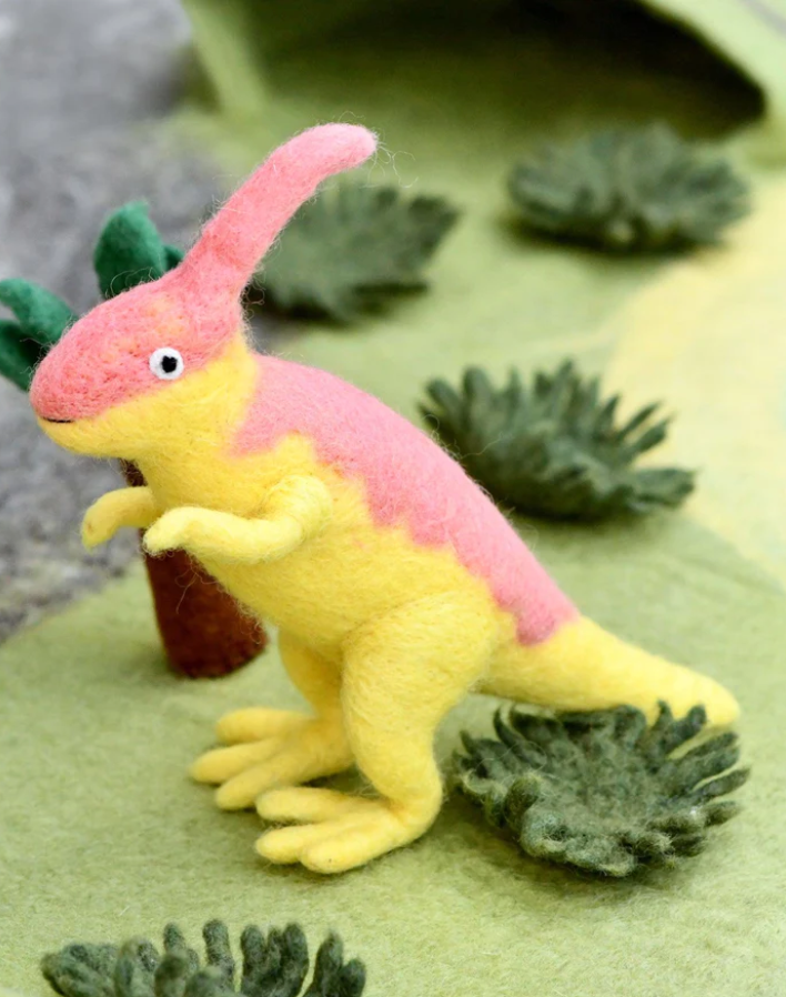 Felt Parasaurolophus Dinosaur