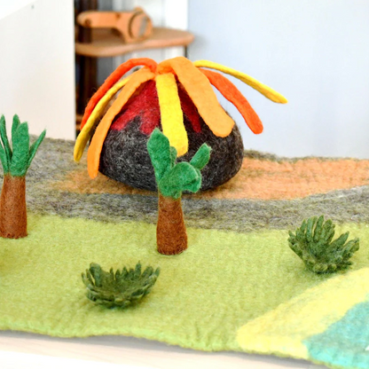 Large Dinosaur Play Mat with Volcano