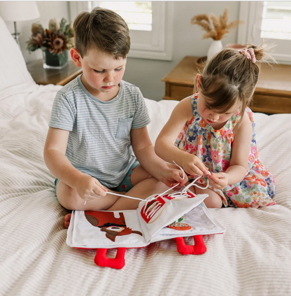 Fabric Activity Book - My Big Day Red