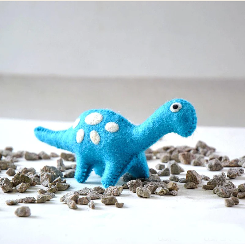 Felt Dinosaur - Blue Spots