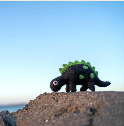 Felt Dinosaur - Green Spikes