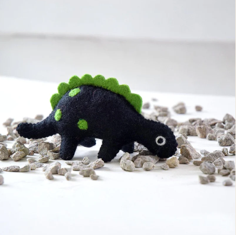 Felt Dinosaur - Green Spikes