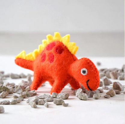 Felt Dinosaur - Yellow Spikes