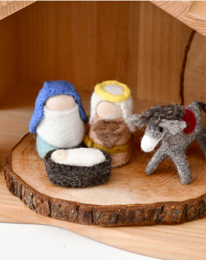 Felt Nativity Peg Doll Set