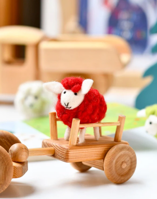 Felt Red Sheep