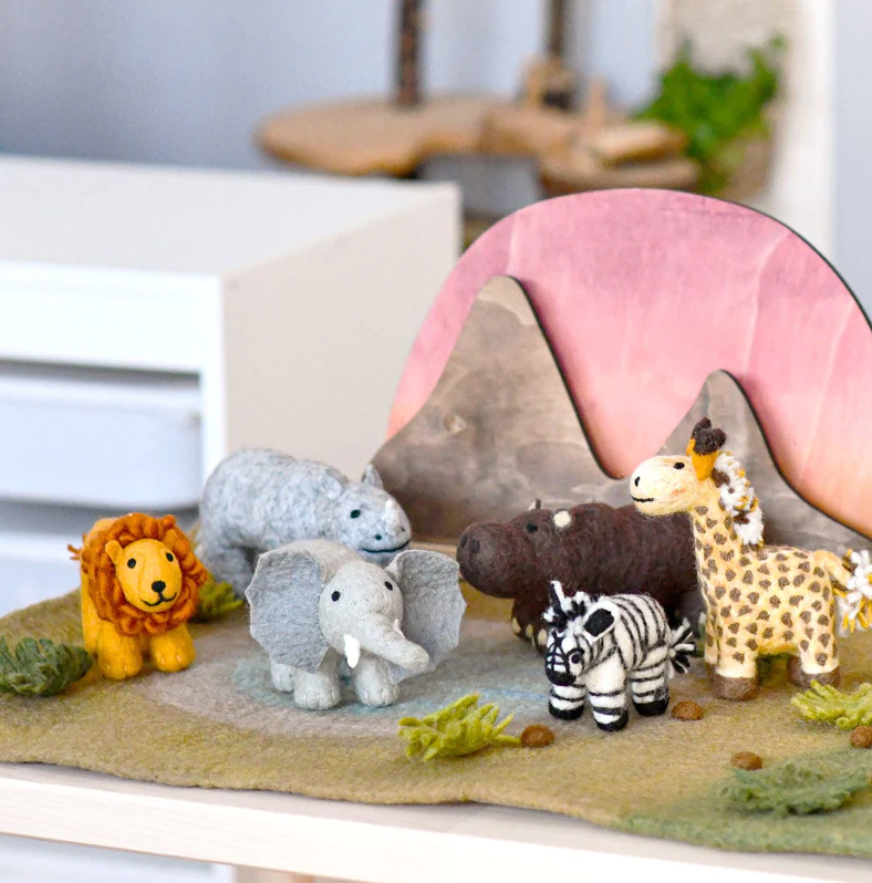 Felt Safari Lion