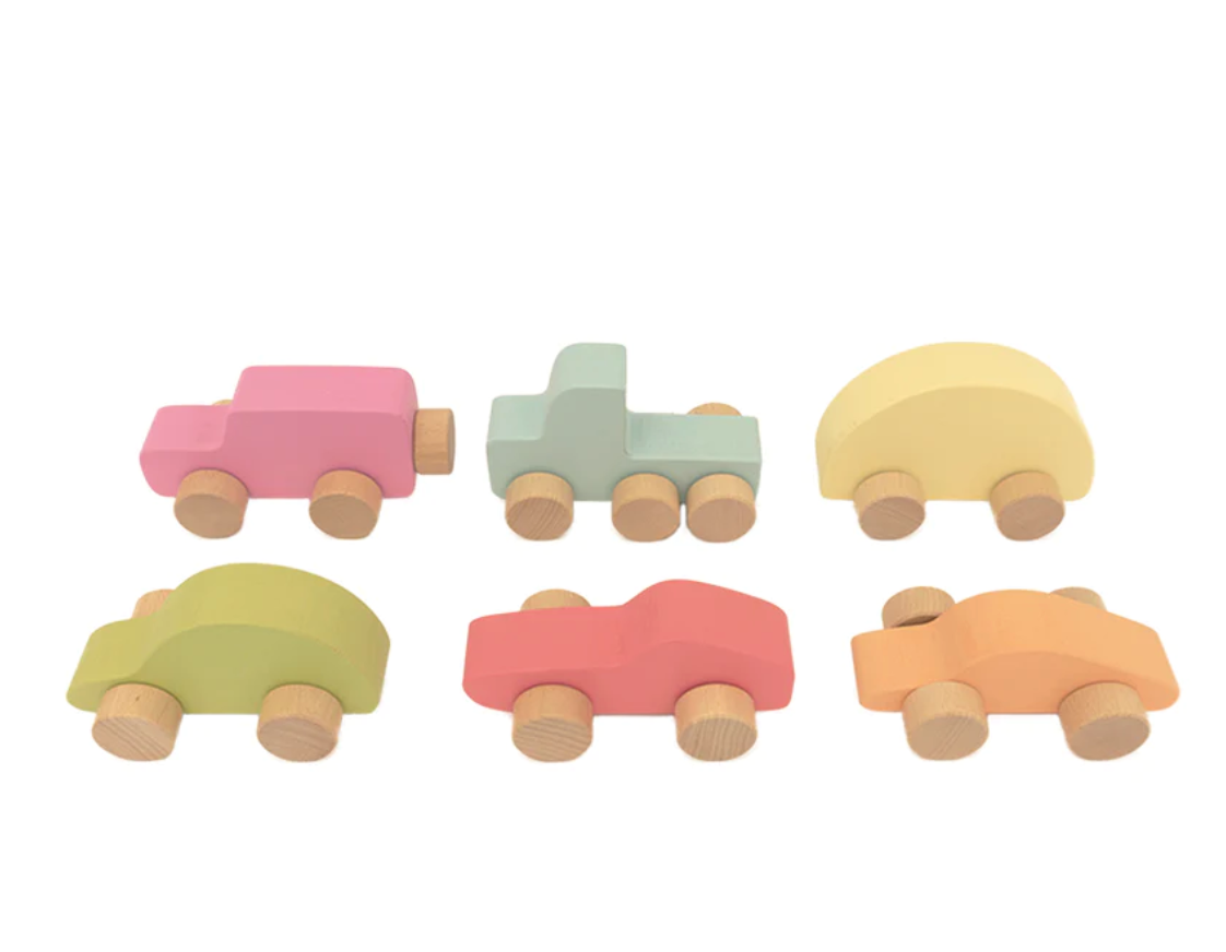 Rainbow Car Set of 6