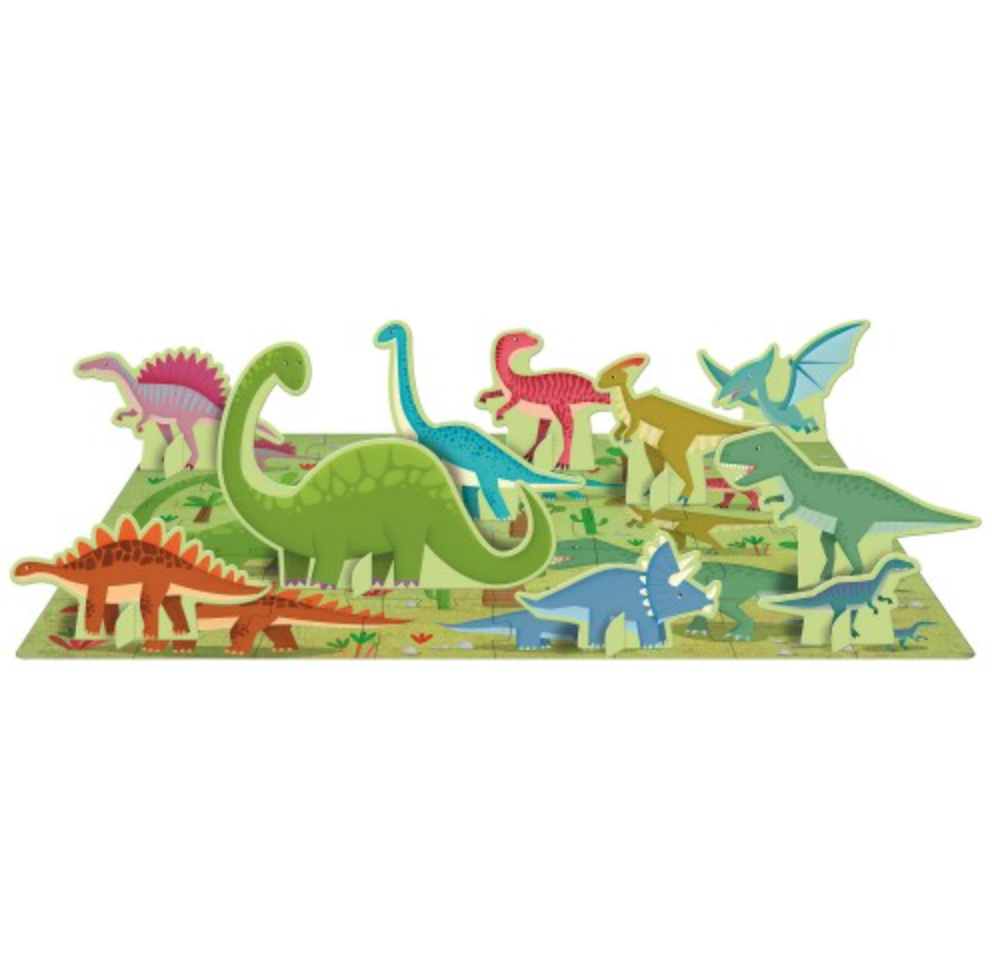 Sassi Learn Dinosaurs 3D Puzzle and Book Set