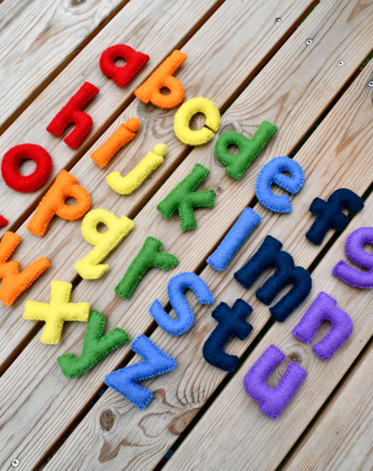 Felt Alphabet  Rainbow - Assorted