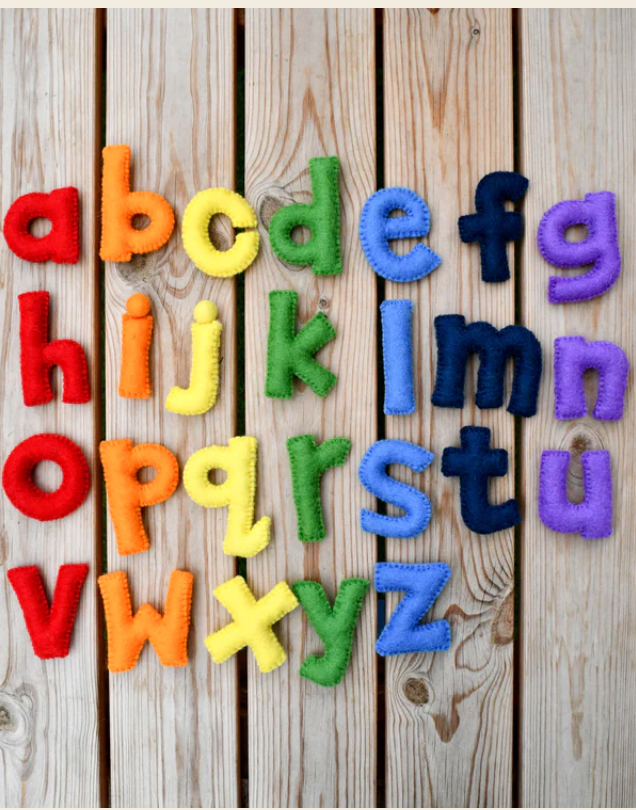 Felt Alphabet  Rainbow - Assorted