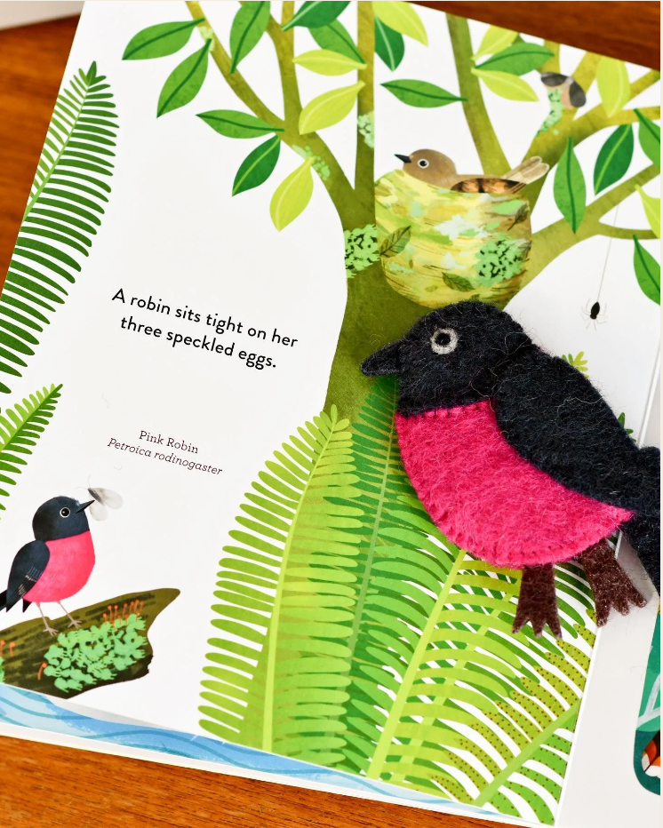 Busy Beaks Finger Puppet and Book Set by Sarah Allen