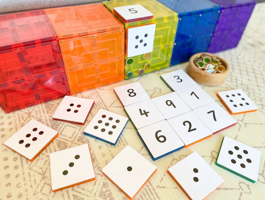 Learn & Grow Magnetic Tile Topper - Numeracy Pack (40 Piece)