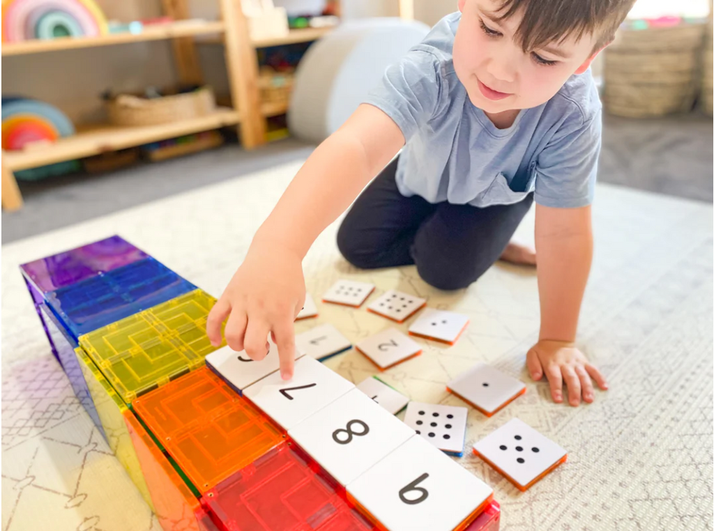 Learn & Grow Magnetic Tile Topper - Numeracy Pack (40 Piece)