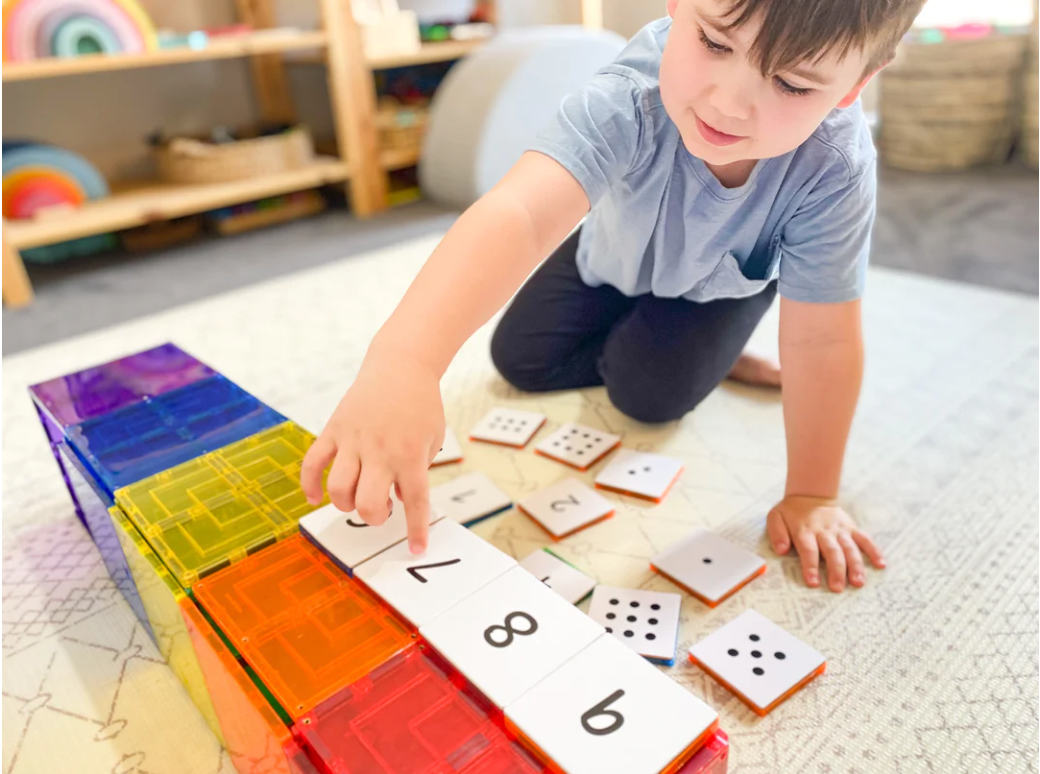 Learn & Grow Magnetic Tile Topper - Numeracy Pack (40 Piece)