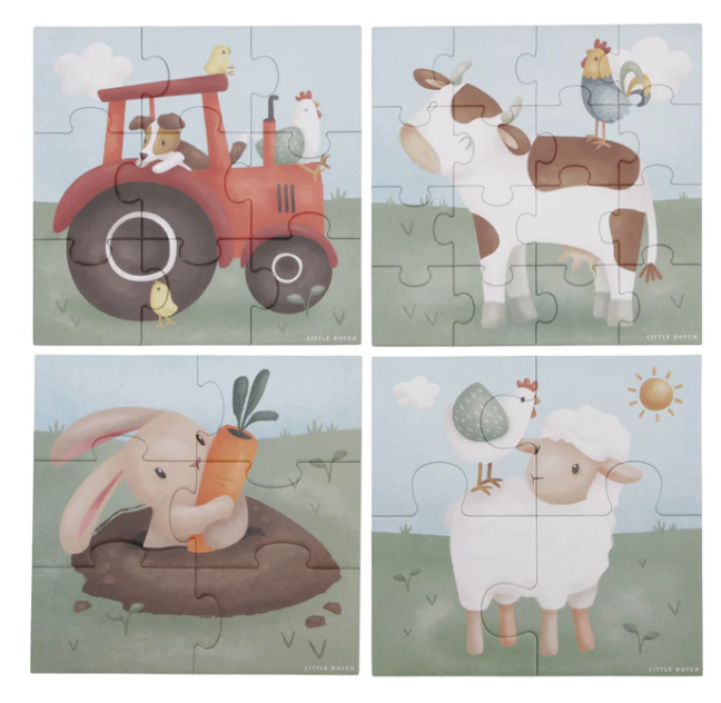 Little Farm 4 in 1 Puzzles