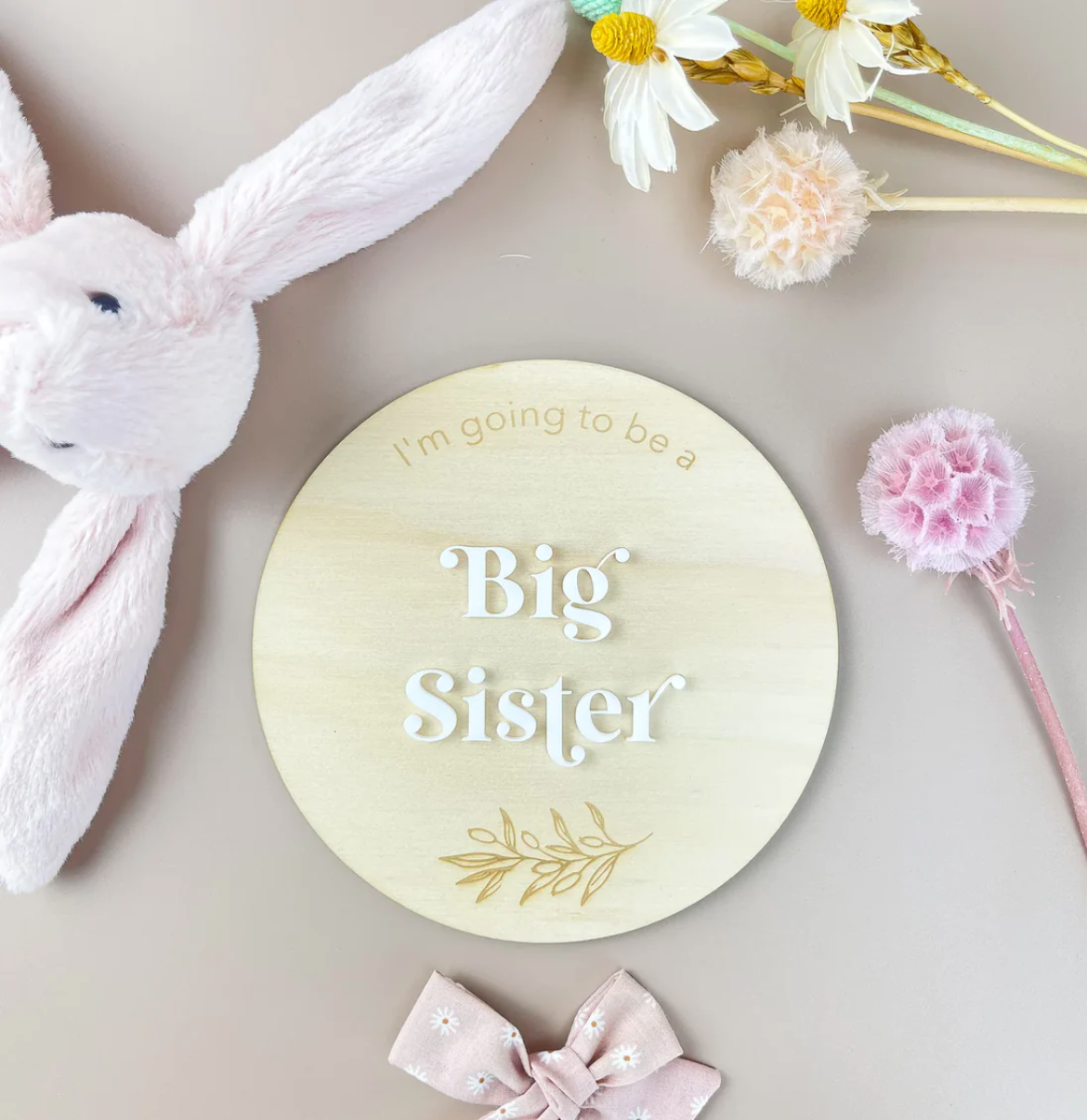 Big Sister Announcement Plaque
