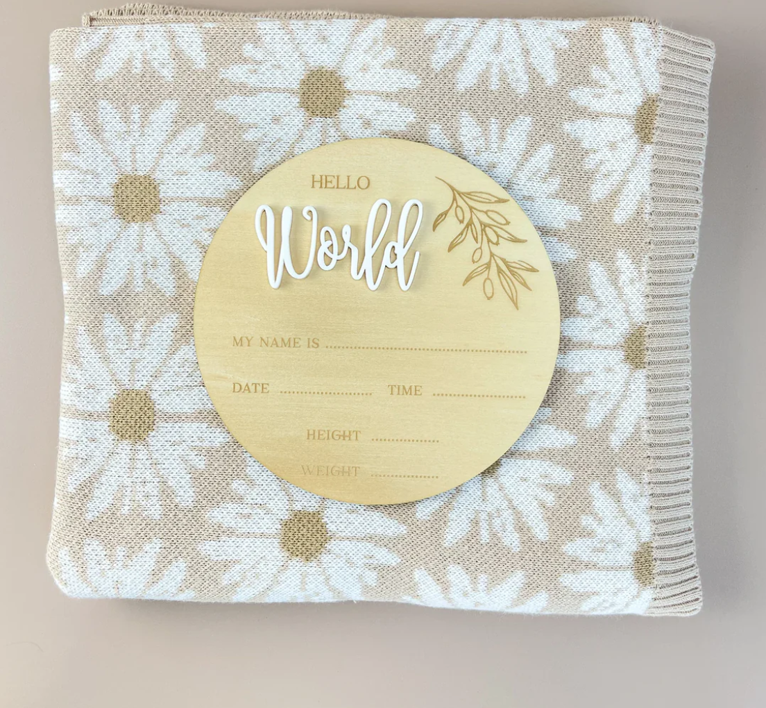 Hello World - White Acrylic