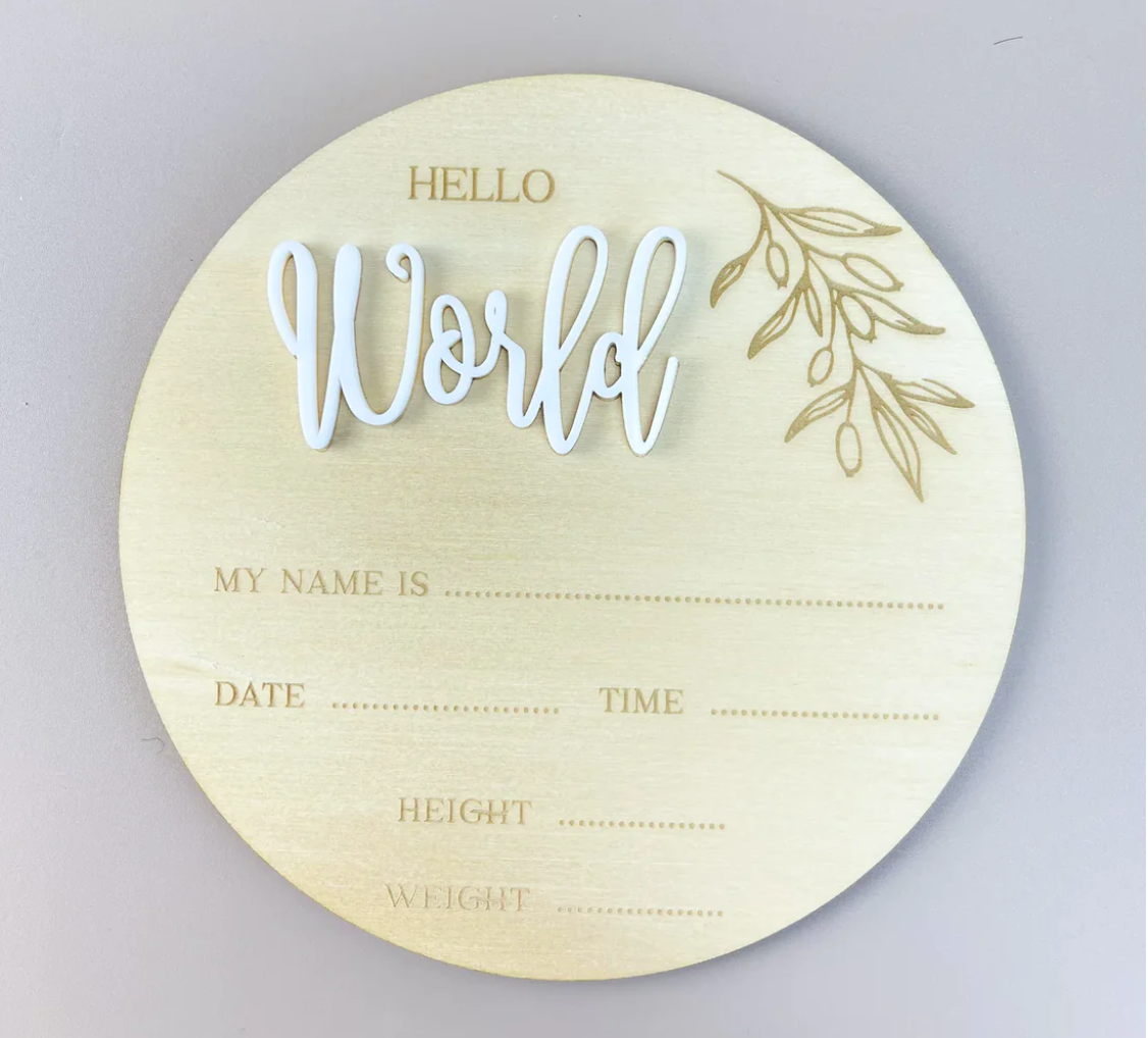 Hello World - White Acrylic