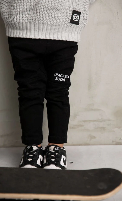 Parker Detailed Jeans - Black