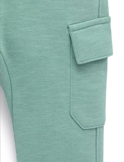 Cargo Track Pant - Pea Green