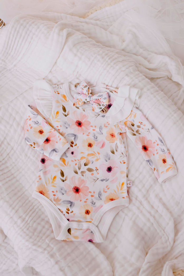 PREORDER Frilly Bodysuit - Sweet Florals