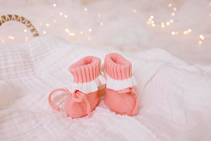 PREORDER Scallop Booties - Blush