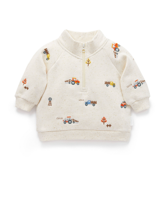 Embroidered Windcheater - Farm Vehicles Broderie