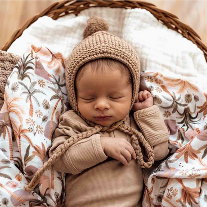 Merino Wool Bonnet & Booties - Assorted