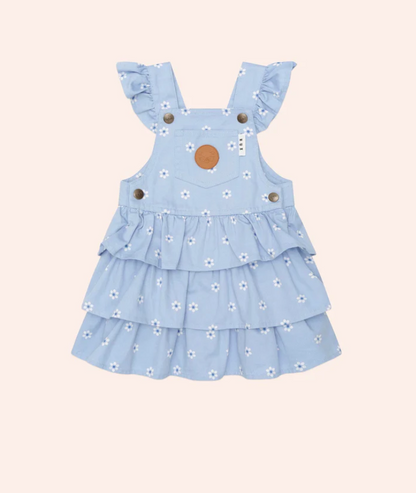 Ditsy Floral Tiered Overall Dress