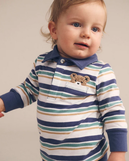 Multi Stripe Hiding Hux Polo