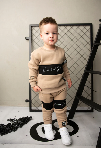 Albie Crew Set - Biscuit