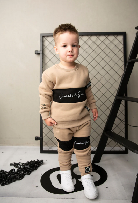 Albie Crew Set - Biscuit
