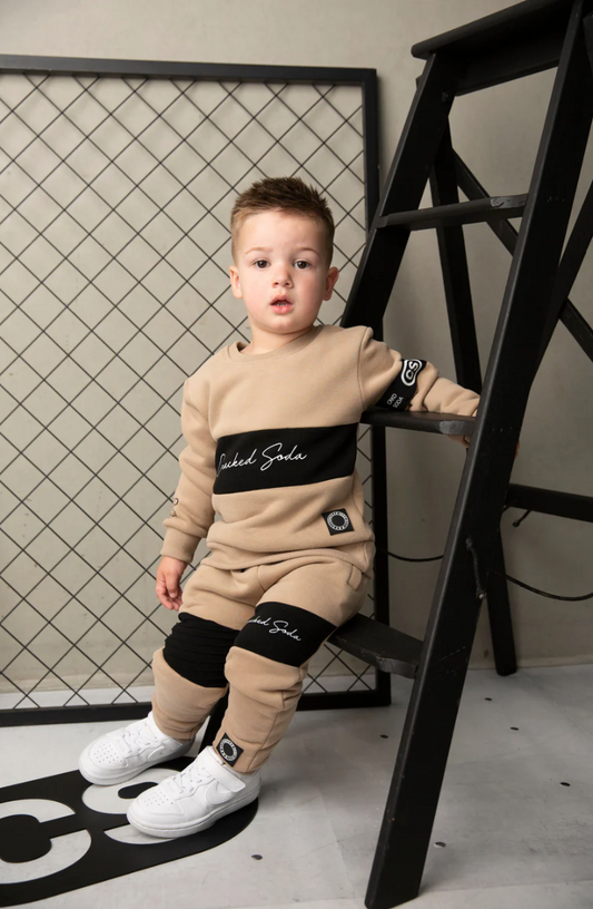 Albie Basic Trackpants - Biscuit