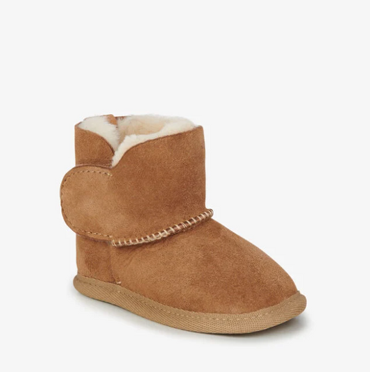 Platinum Baby Bootie - Chestnut
