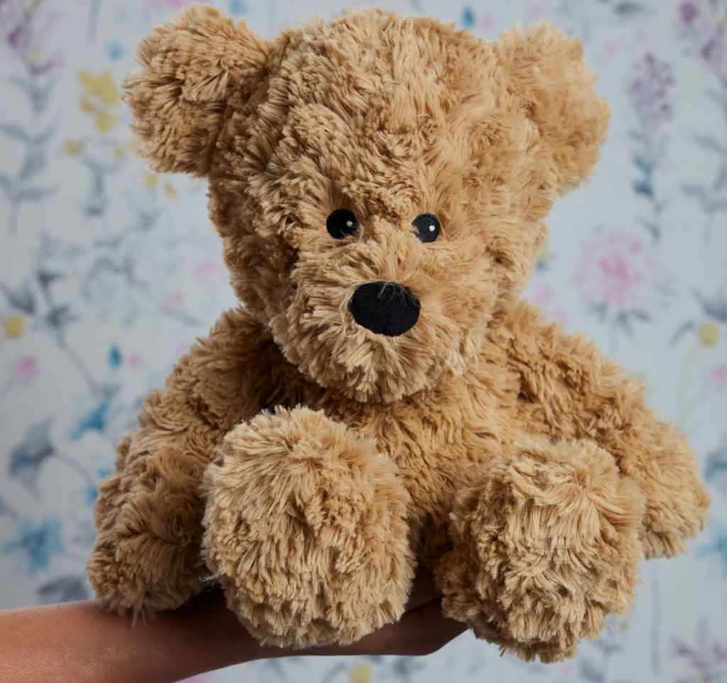 Brown Curly Bear Heatable Soft Toy