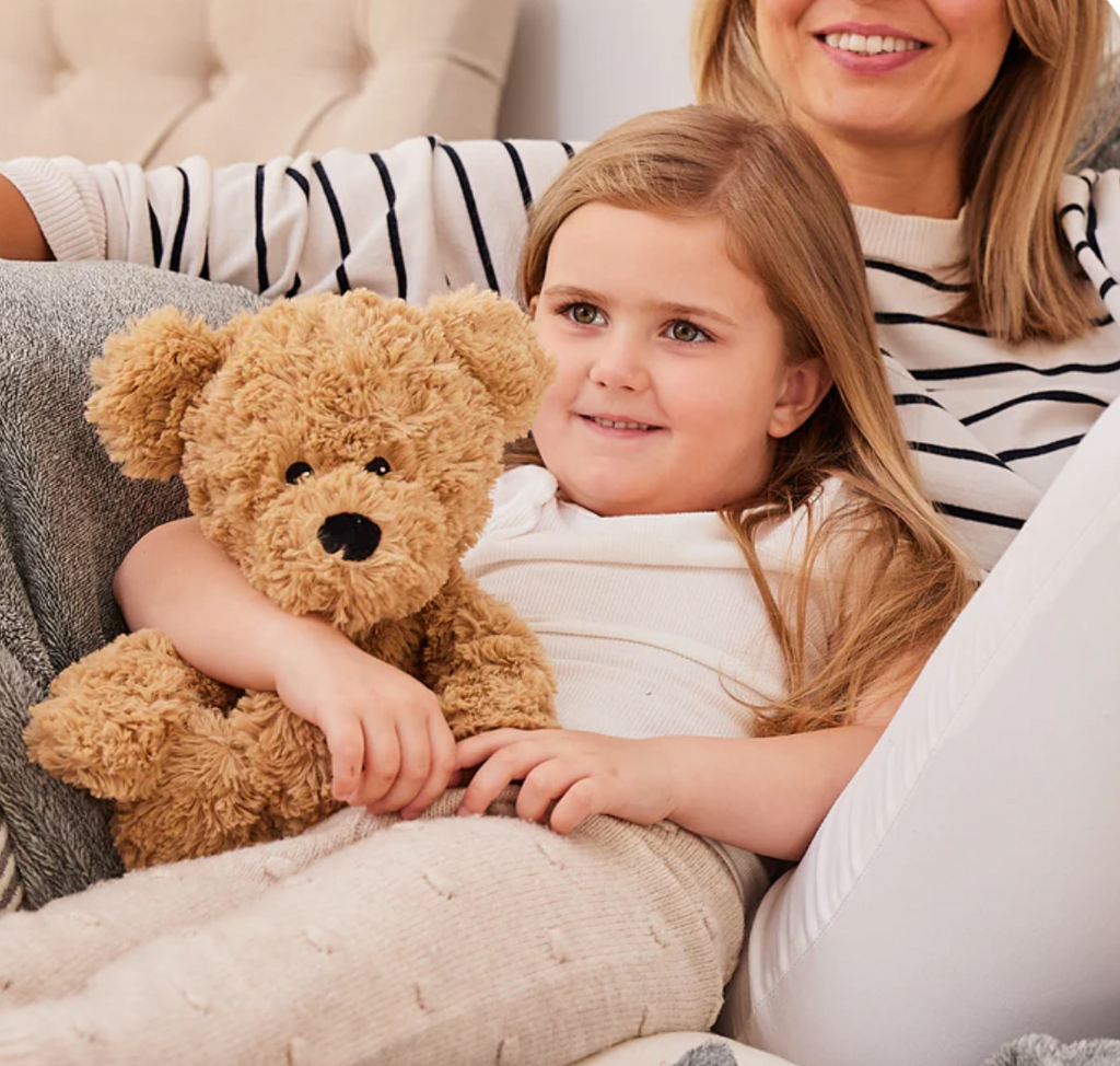 Brown Curly Bear Heatable Soft Toy