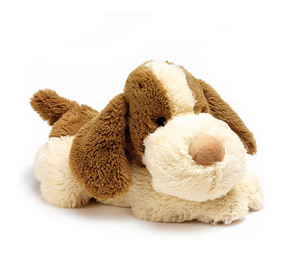 Laying Patch Puppy Heatable Soft Toy