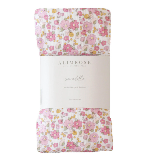 Muslin Swaddle Rose Garden