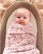 Muslin Swaddle Rose Garden
